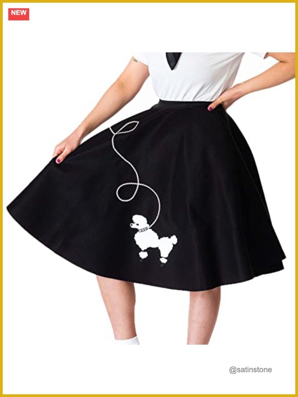 Handmade 100% Acrylic Felt Poodle Skirt Costume Full Circle Dance